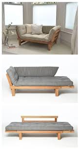 At first sight, sofa beds look like an ordinary sofa or a standard couch. Oak Wooden Cute Sofa Bed Futon Company Sofa Bed Design Bed Design Furniture