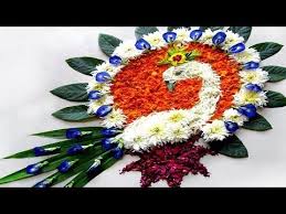 Flower Rangoli Peacock Rangoli Youtube Flower Rangoli Rangoli Designs Rangoli Designs Images