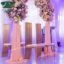 Luxury Design Gold Stainless Steel High Back King Throne Chair For Wedding Chair View Wedding Chair Aulobao Product Details From Foshan Hardware Furniture Co Wedding Chairs King Throne Chair Luxury Design