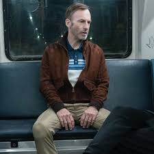 It was the second week of shooting for nobody. Bob Odenkirk Nobody Movie 2021 Hutch Mansell Brown Leather Jacket