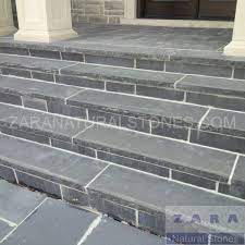 Kota Black Pool Coping Kota Black Wall Coping Kota Black Tread Steps Black Walls Outdoor Stairs Stone Stairs