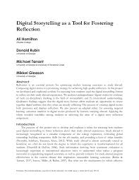 Now the question comes, what is upkeep? Pdf Digital Storytelling As A Tool For Fostering Reflection