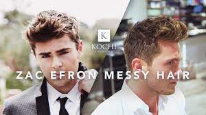 Zac Efron Messy Hair Medium Length Mens Hairstyle Messy Hairstyles Mens Messy Hairstyles Mens Haircuts Medium