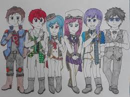 Anime drawing manga painting, anime, black hair, fictional character png. Anime Halloween Group Drawing Part 5 By Pachigirl1 On Deviantart