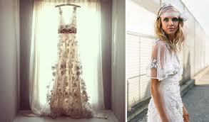 Very Interesting Textures Boho Chic Wedding Dress Bohemian Style Wedding Dresses Boho Wedding Dress Designers