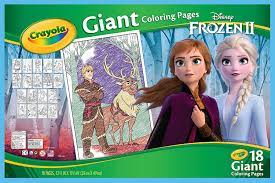 They can color anna, elsa, and olaf, plus many more characters and scenes from disney's frozen 2. Buy Crayola Giant Coloring Pages 12 75 X19 5 Disney Frozen Online At Low Prices In India Amazon In