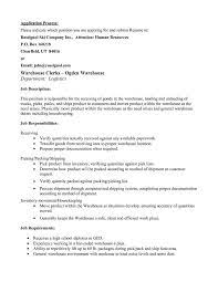 This is the perfect way to express how your specific skills are relevant to the open position. Picker Packer Resume Warehouse Order Picker Resume Pdf Resume Examples Sample Resume Job Description