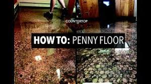 Diy copper penny floor project: How To Penny Floor With Epoxy Youtube