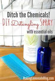 Diy Chemical Free Detangling Spray Detangler Spray Essential Oils For Hair Diy Essential Oils