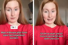 Influencerin Lena Jensen: "Mein vier Monate alter Sohn wäre fast  totgefahren worden!"