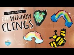 These are a kid favorite. How To Make Diy Window Clings Easy Craft For Kids Youtube