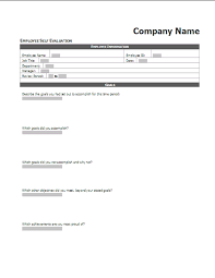 Employee Performance Self Evaluation Assessment Templates Self Evaluation Employee Evaluation Employee Evaluation