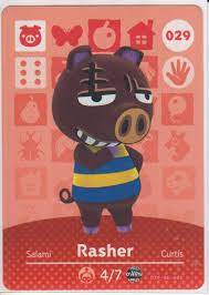 Amazon.com: Nintendo Animal Crossing Happy Home Designer Amiibo Card Rasher  029/100 : Video Games