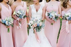 Blush Blue Bouquet Perfection Created By Karla Cassidy Designs Www Karlacassidydesigns Com Image Provided By Bridesmaid Dresses Wedding Dresses Blue Bouquet