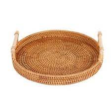 5 out of 5 stars. Rattan Tablett Rund Korb Mit Griff Handgewebt Rattan Tablett Rattan J1y2 Ebay