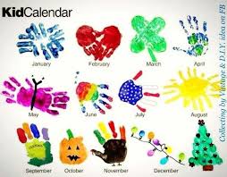 Kids Handmade Calendar Handprint Crafts Kids Calendar Preschool Crafts
