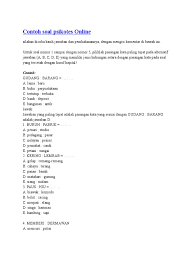 4.000, sisa uang ibu adalah…. Contoh Soal Psikotes Ipdn