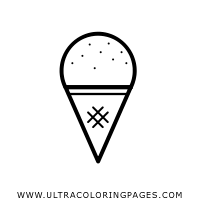 Ice cream cone coloring page. Snow Cone Coloring Page Ultra Coloring Pages