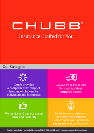 Here you may to know how to claim chubb insurance. About Chubb Samaggi In Thailand