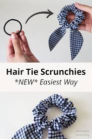 In fact you all loved this tutorial! Diy Scrunchie With Hair Tie New Easiest Method Pattern