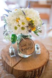 Becky brown photography captured this charming wedding and shared her thoughts with us. Gallery Inspiration Picture 2173620 Style Me Pretty Wood Slice Centerpiece Wedding Wood Slab Centerpiece Cheap Wedding Centerpieces