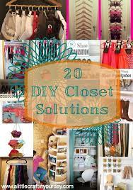 Wardrobe storage solutions to diy. 20 Diy Closet Solutions A Little Craft In Your Day Diy Clothes Storage No Closet Solutions Diy Closet