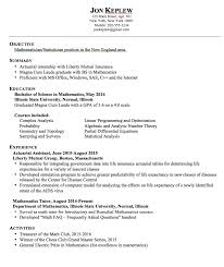 statistician resume example statistics