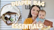 WHAT'S IN MY DIAPER BAG | ON THE GO BABY ESSENTIALS - YouTube