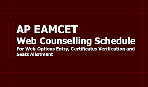 Ap Eamcet Web Options Entry Certificates Verification Seats Allotment Dates 2019 Counseling Student Studying Allotment