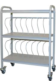 Mobile Chart Binder Rack 16 Space Rack 3 Binder Storage