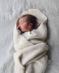 Babydeken Pointelle Off White Konges Slojd Pasgeboren Baby Jongen Baby Fotoshoots Kind Koorts