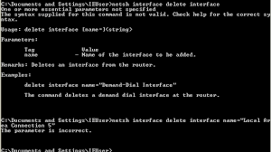 Use interactive mode/help (described below) to check the. Why Does Netsh Interface Delete Interface Doesn T Work Super User