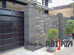 Jual batako di kediri, nganjuk, jombang, sidoarjo dan sekitarnya 19 Ide Pagar Batu Alam Pagar Rumah Rumah Minimalis