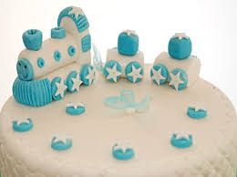 Edible Train Set Baby Boy Birthday Christening Handmade Sugarpaste Cake Topper Decoration Amazon Co Uk Home Kitchen