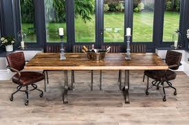 Walnut graciously shows dark to light patterns that give a dining room a sophisticated look. Reclaimed Maple Dining Table Peppermill Interiors