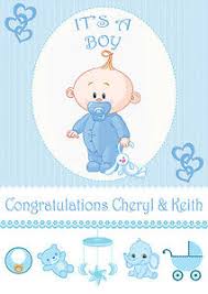 Its A Boy Baby Boy Birth Banner Congratulations Its A Baby Boy Personalise Text Ebay