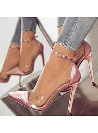 Veryvoga Women S Fabric Stiletto Heel Pumps Closed Toe With Buckle Shoes Pumps Heels Stilettos Heels Sandals Heels