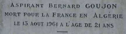 Associations d'accompagnement des étudiants algériens en france. Monument Aux Morts D Ancone Drome Bernard Goujon Mort Pour La France En Algerie En 1961 Un Monde De Papiers