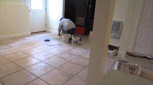 Advantages of wood flooring on concrete basement floor. Time Lapse Of A 16 X16 Ceramic Tile Installation On A Basement Concrete Floor Youtube