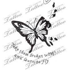 Broken Wings Butterfly Tattoo Broken Wings Butterfly Wing Tattoo