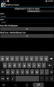No need to select pocket as there are no rules. 8 Ball Pool Trainer V1 0 Android App D K Hackers