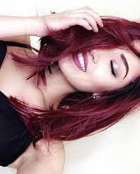 Dark Red Hair Long Bob Aline Bob Hair Redhair Instagram Nikoleejackson Hair Styles Long Hair Styles Burgundy Hair