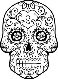 Valentine's day emphases love of all kinds. Dia De Los Muertos Sugar Skull Craft Day Of The Dead Coloring Page Skull Coloring Pages Skull Template Coloring Pages