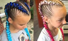 Anyone know where my daughters can get their hair done like this please  Thanks