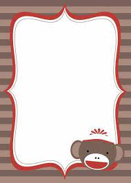 Cool Free Template Sock Monkey Baby Shower Invitation Monkey Baby Shower Invitations Monkey Invitations Baby Shower Invitations For Boys