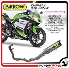 And it also significantly ups the ante for refinement. Arrow Full Exhaust System Competition Evo Titanium For Kawasaki Ninja 300 250 2013 2016 71165ckz