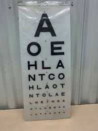 Eye Test Chart Medical Opticians Display Replacement Light Box Charts Covers Ebay