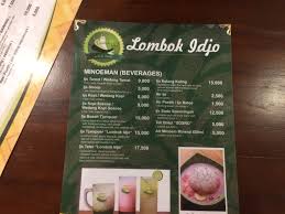 Sayur tempe lombok ijo bahan : Resto Lombok Ijo Kuliner Khas Semarang