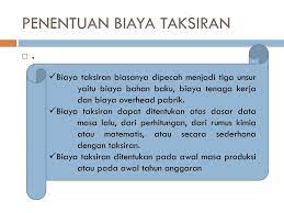Karena itu sangat tidak seimbang dengan biaya standar nya. Cost Accounting Materi 12 Sistem Biaya Taksiran Ppt Download