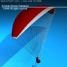 3d Model Paraglider C4d Obj 3ds Fbx Ma Lwo 6213 Model